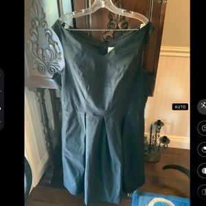 Modcloth Black Pleated Sleeveless millennium dress